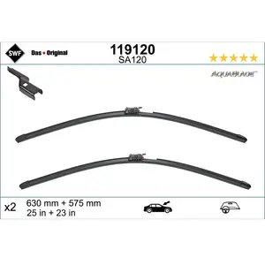 Comparateur de prix : Balai d'essuie-glace SWF AquaBlade 119120, 630/575mm, Avant, 2 Pièce