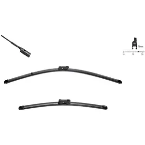 Valeo Balai d'essuie-glace SWF Visioflex 119461, 600/520mm, Avant, 2 Pièce pas cher