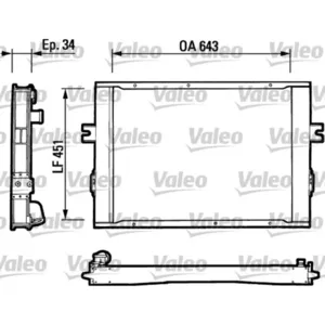 Radiateur, refroidissement moteur VALEO 816649 pas cher