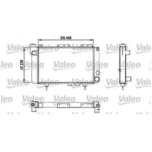 VALEO Radiateur moteur pour RENAULT: R4 (Ref: 883463) pas cher