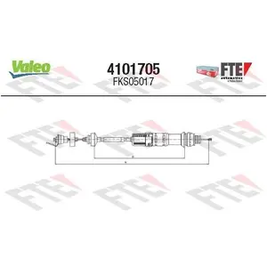 Comparateur de prix : VALEO Câble d'embrayage pour CITROËN: Berlingo & PEUGEOT: Partner, Ranch (Ref: 4101705)