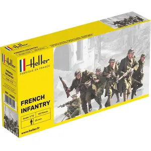Comparateur de prix : Figurine - HELLER - INFANTERIE FRANÇAISE - 50 figurines 1/72ème