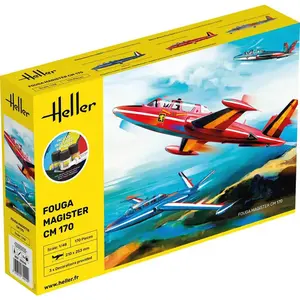 Heller Maquette Avion : Starter Kit : Fouga Magister Cm 170-Heller