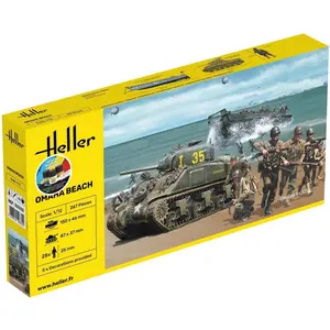 Comparateur de prix : Maquette - HELLER - 1/72 STARTER KIT OMAHA BEACH (6/23) - Véhicules - Mixte