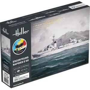 Comparateur de prix : Maquette Bateau Escorteurs Rapides E 5o - HELLER - Kit Starter - 1:400