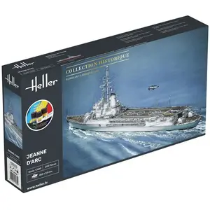 Comparateur de prix : Heller Maquette bateau porte-hélicoptères : Starter Kit : Jeanne d'Arc