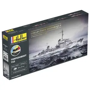 Comparateur de prix : Starter Kit Torpedoboot T23 - 1:400e - Heller