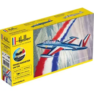 Avion miniature - HELLER - Fouga Magister CM 170 - Enfant - Multicolore - Mixte pas cher