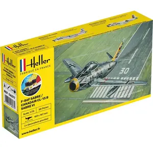 Heller Maquette avion : Starter Kit : F-86F SABRE / CANADAIR CL-13 B Sabre VI pas cher