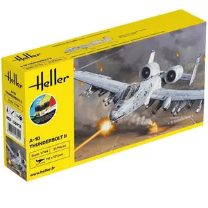 Heller Maquette Avion Militaire : STARTER KIT A-10 Thunderbolt II pas cher