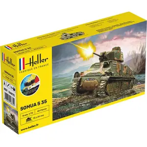 Comparateur de prix : Starter Kit Panzer Somua - 1:72e - Heller