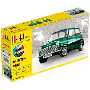 Comparateur de prix : Maquette voiture - HELLER - Austin Mini - 52 pièces - Échelle 1/43 - À assembler et peindre