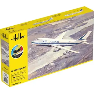 Maquette avion - HELLER - B-747-200 AF - Kit de démarrage - Colle, pinceau et peintures inclusVendu paramazon