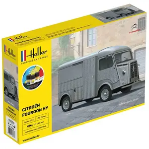 Non communiqué Starter Kit Citroen Fourgon Hy tube - 1:24e - Heller pas cher