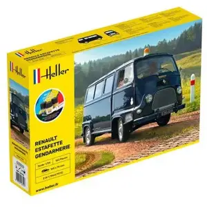 Starter Kit Renault Alouette Gendarmerie New Mould - 1:24e - Heller pas cher