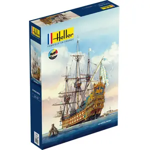 Comparateur de prix : Heller Maquette Bateau : Starter Kit : Soleil Royal-Heller