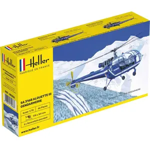 Maquette Heller Alouette III gendarmerie 1/72 1/72 - Maquette d'avion  - 1000802860 