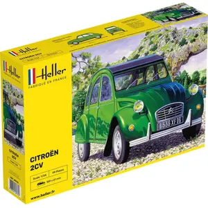 Comparateur de prix : Maquette Heller 2 CV citroën 1/24 1/24 - Maquette de voiture  - HELL80765 