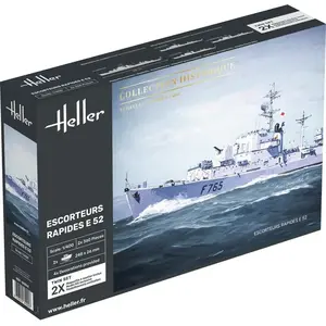 Comparateur de prix : Heller Maquette bateau : Escorteurs rapides E52 aille Unique Coloris Unique