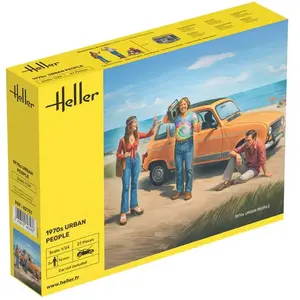 Heller Maquette figurines - Les citadins des années 1970 - 1/24 pas cher