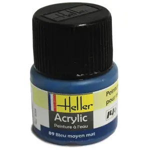 Comparateur de prix : Peinture Heller Bleu Moyen Mat acrylique 12ml - Peinture à maquette acrylique - HELL09089