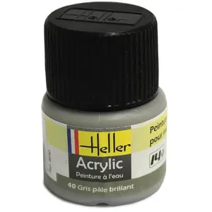 Peinture Acrylique Gris Pale Brillant 9040 Heller pas cher