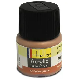 Comparateur de prix : Peinture Acrylique Cuivre Jaune 9012 Heller