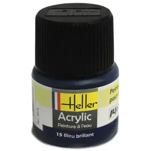 Comparateur de prix : Maped-heller-joustra Peinture Heller Bleu Brillant Acrylique 12ml - Peinture à maquette acrylique - HELL09015