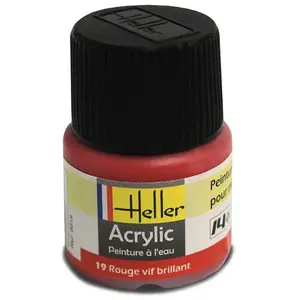 Comparateur de prix : Peinture Acrylique Rouge Vif Brillant 9019 Heller