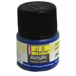 Comparateur de prix : Peinture Acrylique Bleu Baltique Metallique 9052 Heller