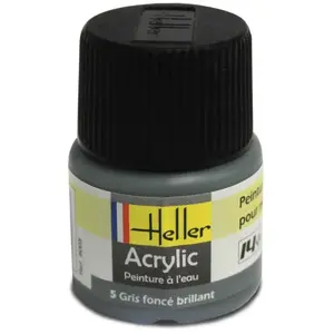 Comparateur de prix : Peinture Acrylique Gris Fonce Brillant 9005 Heller