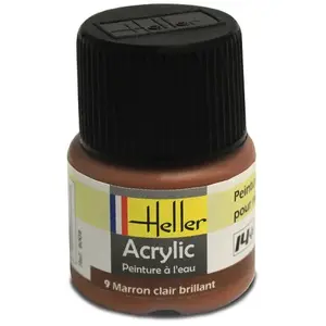 Comparateur de prix : Peinture Acrylique Marron Clair Brillant 9009 Heller