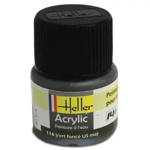Peinture Acrylique Vert Fonce Us Mat 9116 Heller pas cher