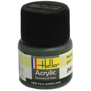 Comparateur de prix : Peinture Acrylique Vert Armee Mat 9102 Heller