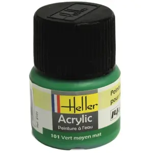 Peinture Acrylique Vert Moyen Mat 9101 Heller pas cher
