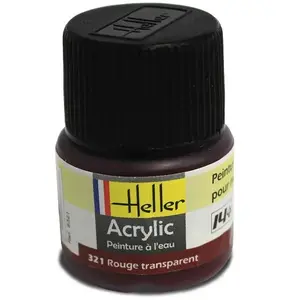 Peinture Acrylique Rouge Transparent 9321 Heller