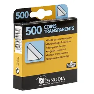 PANODIA Boîte de 500 coins photos adhésifs transparents pas cher
