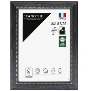 Comparateur de prix : BRIO Cadre photo perle noir 13x18 cm - Fabriqué en France