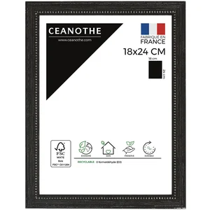 Comparateur de prix : BRIO Cadre photo perle noir 18x24 cm - Fabriqué en France