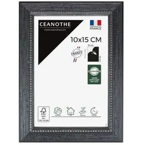Comparateur de prix : BRIO Cadre photo perle noir 10x15 cm - Fabriqué en France
