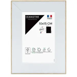 Comparateur de prix : BRIO Cadre photo Ceanothe Newton 10 x 15 cm Bois et Blanc