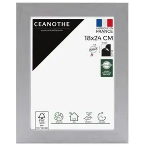 Emotion Cadre photo Karma gris 18x24 cm - Ceanothe - Décoration murale - Médium - RectangulaireVendu parfnac