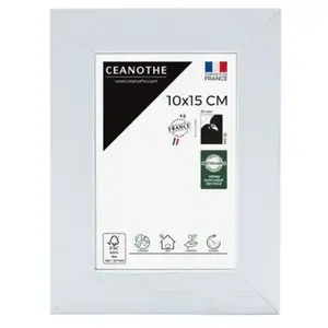CEANOTHE Cadre photo karma blanc 10x15 cm - Fabriqué en FranceVendu parfnac
