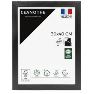 Emotion Cadre photo - CEANOTHE - Karma noir 30x40 cm - Bois de pin FSC - Contemporain - DesignVendu parfnac
