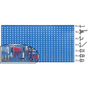 Panneau mural perforé et accessoires 1mx0,50 outilfrance - Outifrance pas cher