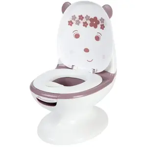 Comparateur de prix : BEBECONFORT Mini toilette Panda, Pot avec bruit de chasse d'eau, Rose