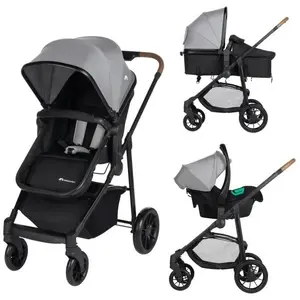 Comparateur de prix : Bebeconfort Bébé Confort Poussette trio combinée 3en1 Haze Tinted Gray