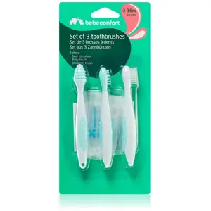 Comparateur de prix : Set de 3 brosses à dents Bébé Confort