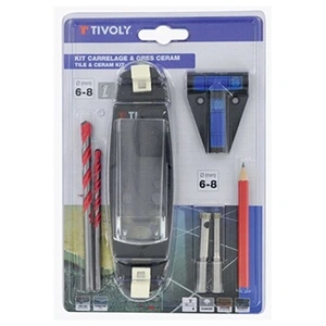 Comparateur de prix : Tivoly Kit perçage carrelage grès cérame, Diam.6 et 8 mm TIVOLY
