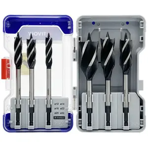 Tivoly Coffret 6 forets bois 4 taillants queue hexagonale Ø 12 à 32mm pas cher